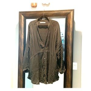 free people summer daydream button down top.